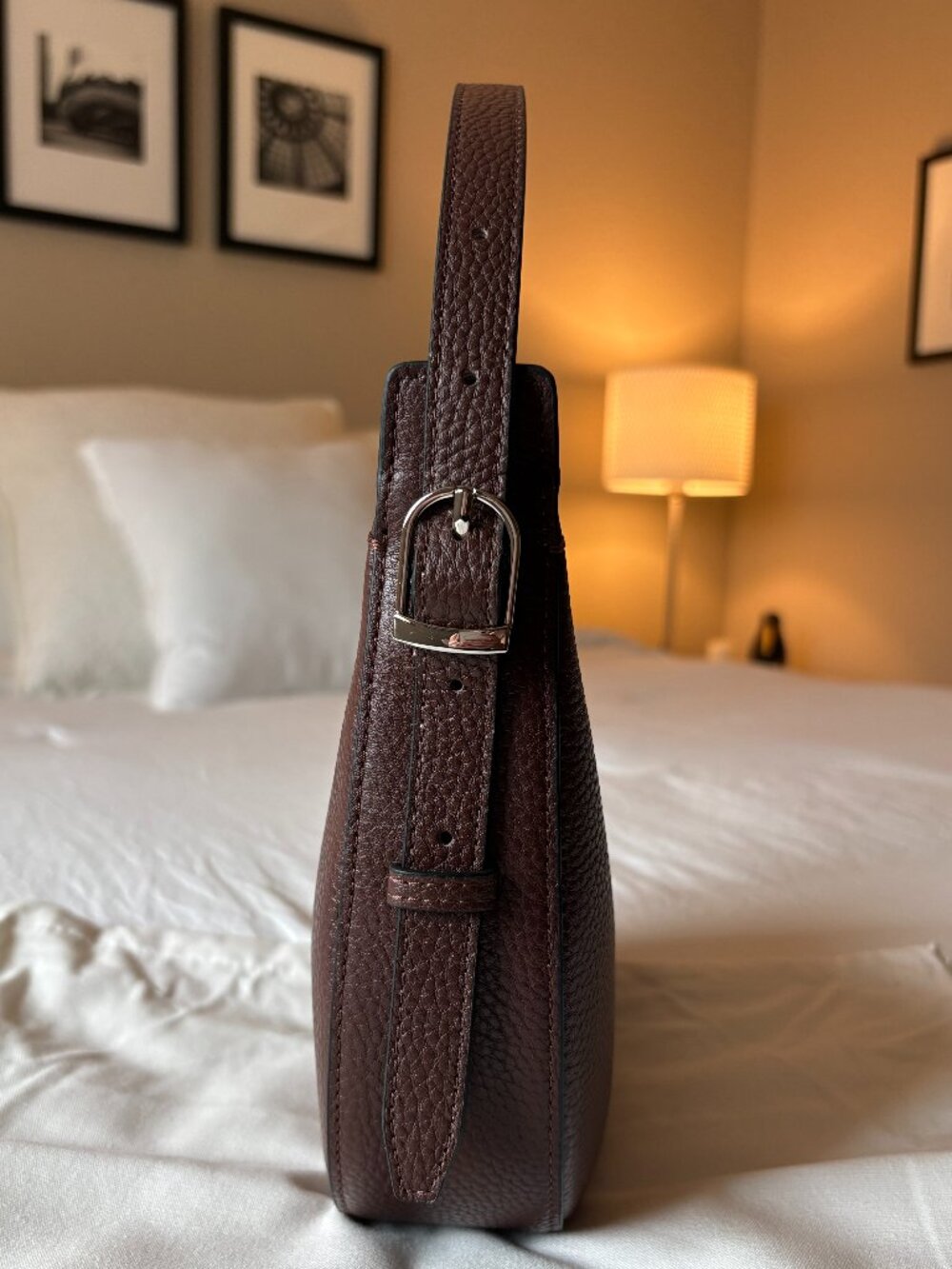 The Horse Friday bag in Coffee (brown) Leather with Silver Hardware - Picture 4 of 7